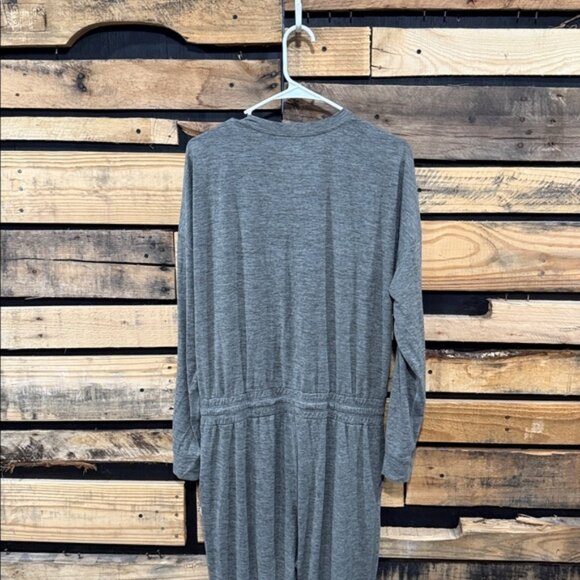 Vuori Jumpsuit Lux Henley Long SleeveRomper Women's Size Medium Gray - Picture 3 of 7